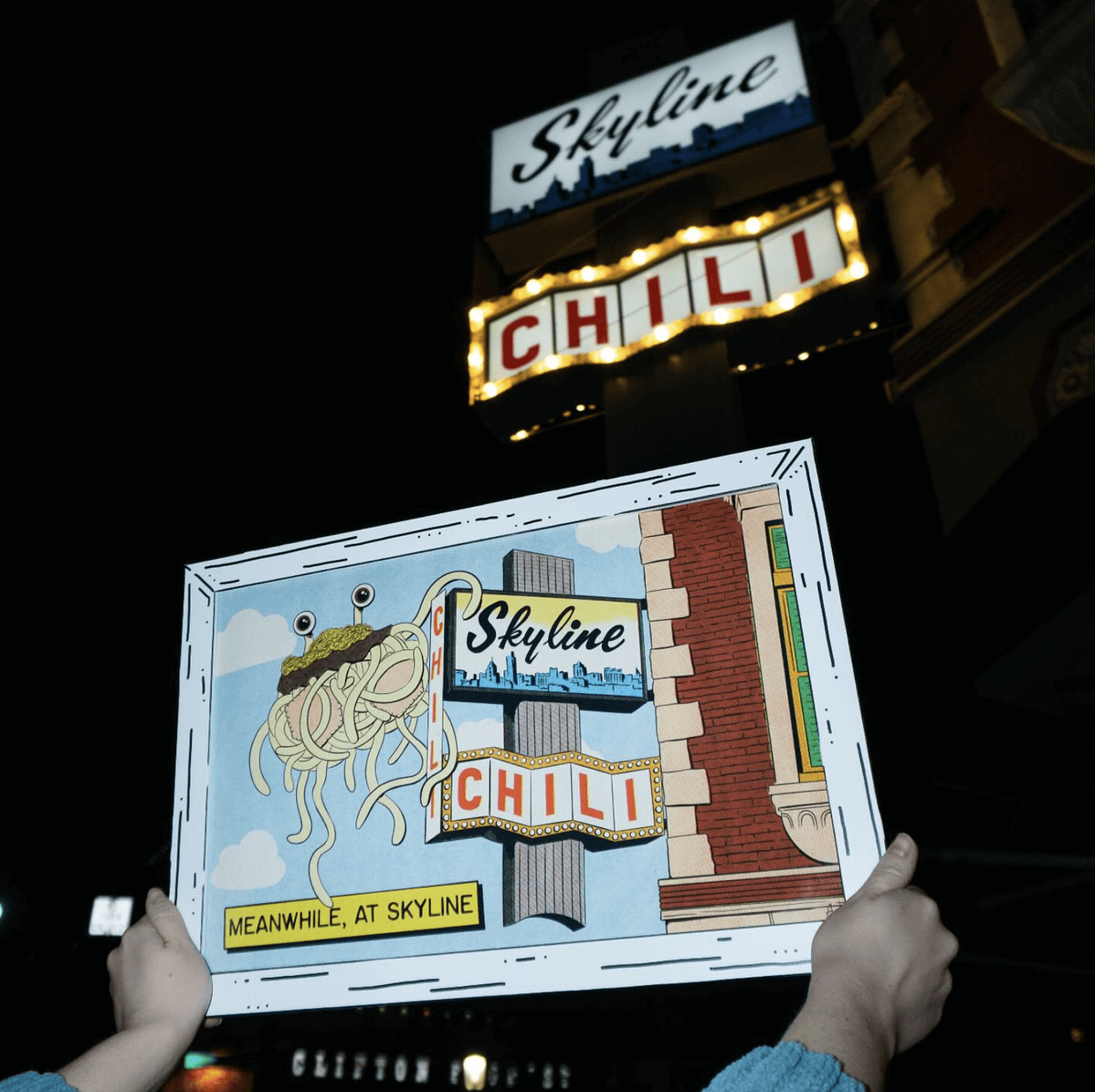 Skyline Spaghetti Monster